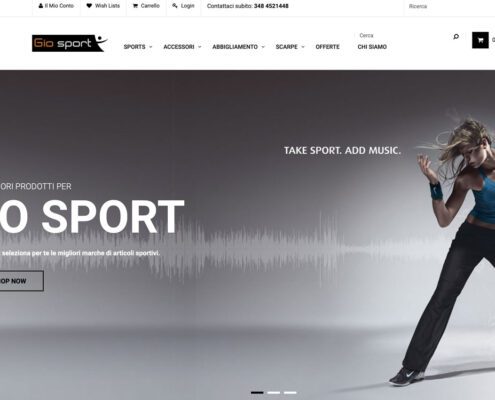 Realizzazione E-commerce Articoli Sportivi