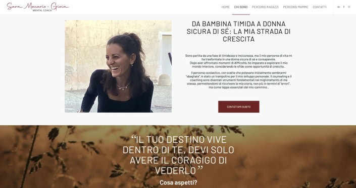 Sito Web per Mental Coach