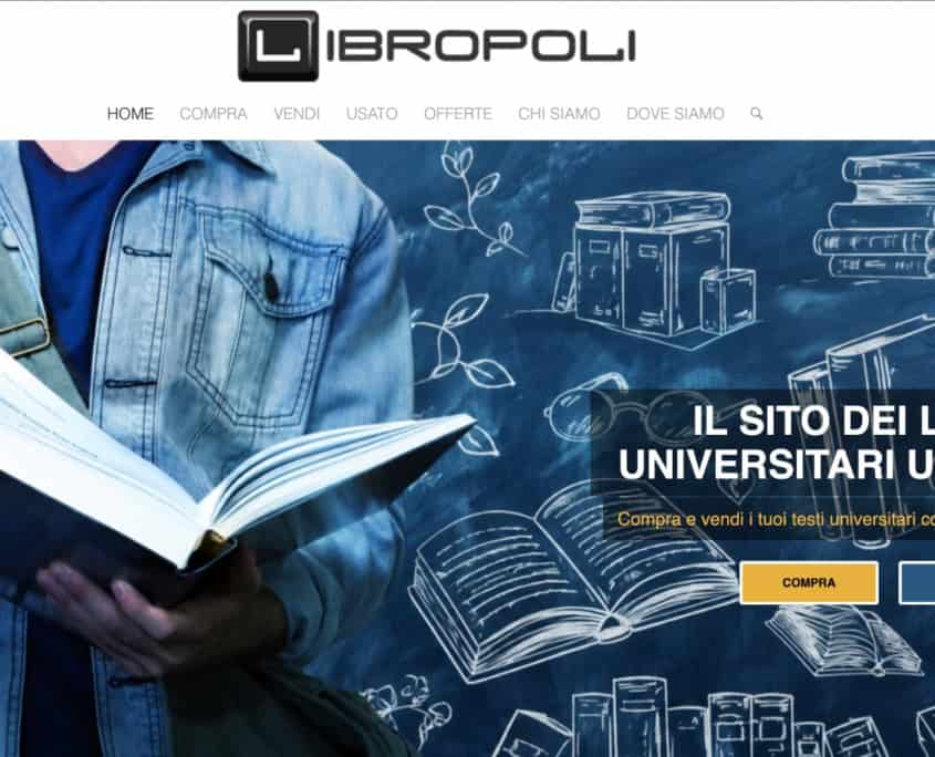 Pagina di acquisto di libri universitari usati con pagamenti PayPal sicuri
